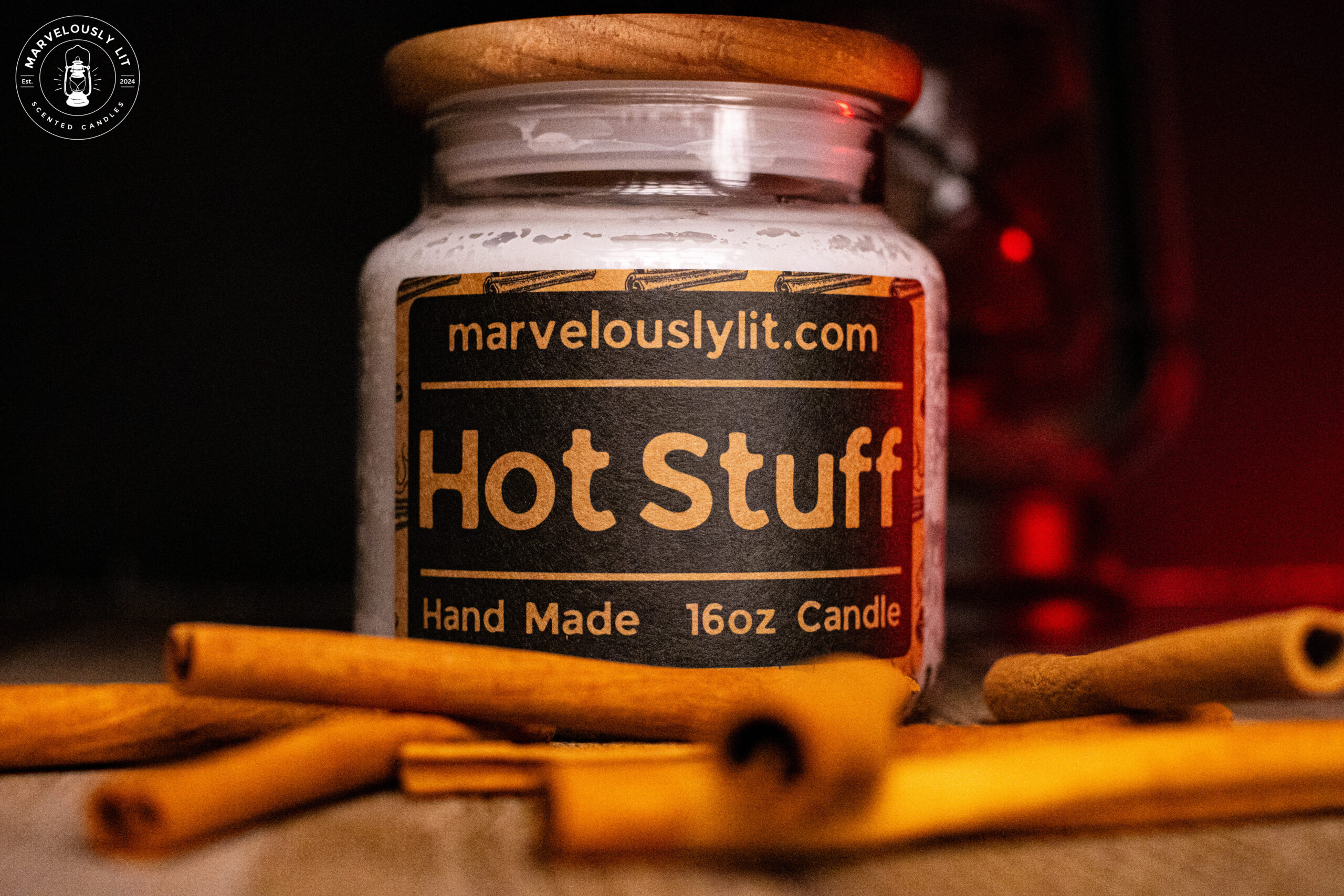 Hot Stuff Candle Marvelously Lit